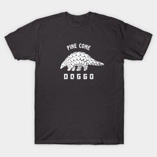 Pine cone doggo. Minimal, funny art for pangolin & dog lovers T-Shirt